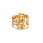 SQ Numbers Ring Gold