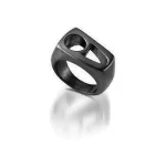 Brushed Black Ring