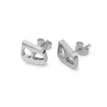 Steel Luna Earring