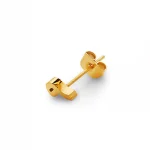 Number 9 Earring in Gold