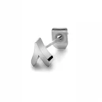 Number 8 Earring in Silver