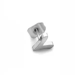 Number 7 Earring in Silver