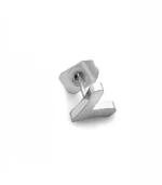 Number 7 Earring in Silver