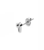 Number 6 Earring in Silver