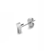 Number 2 Earring in Silver