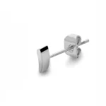 Number 1 Earring in Silver