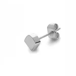 Number 0 Earring in Silver