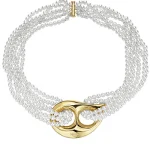 Luna Drop Choker - Gold / White