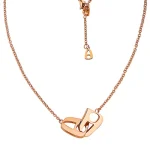 Love Lock Necklace Rose Gold