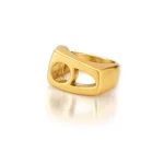 Brushed Gold-Plated Ring