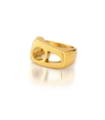 Brushed Gold-Plated Ring