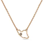 Outland Line Necklace Rose