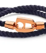 Navy Rope Polished Rose Gold - Image 2