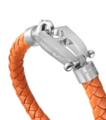 Orange Leather Matt Steel Hardware - Image 2