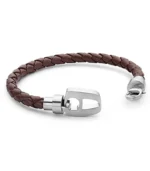 Brown Leather Matt Silver Hardware - Image 2