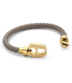 Taupe Leather Yellow Gold Hardware - Image 2
