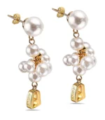 Grand Pearl Earring Gold - Image 2