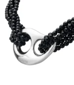 Luna Drop Choker - Silver / Black - Image 3