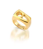 Polished Gold-Plated Ring - Image 2
