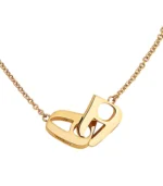 Love Lock Necklace Yellow Gold - Image 2