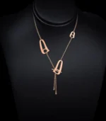 Triple Luna Necklace Rose Gold - Image 3