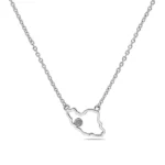 Outland Line Necklace Steel