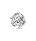 SQ Numbers Ring Matt Silver - Image 3