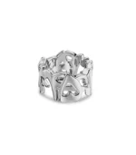 SQ Numbers Ring Matt Silver - Image 4