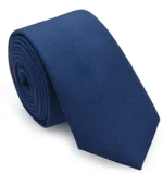 Navy Luna Skinny Tie - Image 3