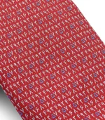 Red/White Numbers Tie - Image 5