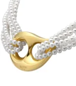 Luna Drop Choker - Gold / White - Image 2