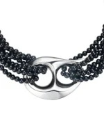 Luna Drop Choker - Silver / Black - Image 2