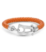 Orange Leather Matt Steel Hardware - Image 3