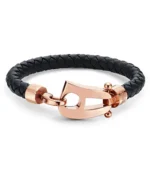 Black Leather Rose Gold Hardware - Image 3