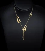 Triple Luna Necklace Gold - Image 3