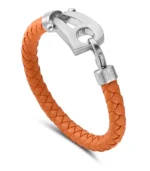 Orange Leather Matt Steel Hardware - Image 4