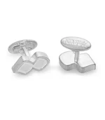 Never Alone Cufflink Vintage Steel - Image 3