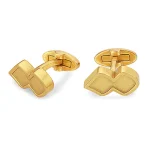 Never Alone Cufflink Gold