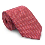 Red/White Numbers Tie