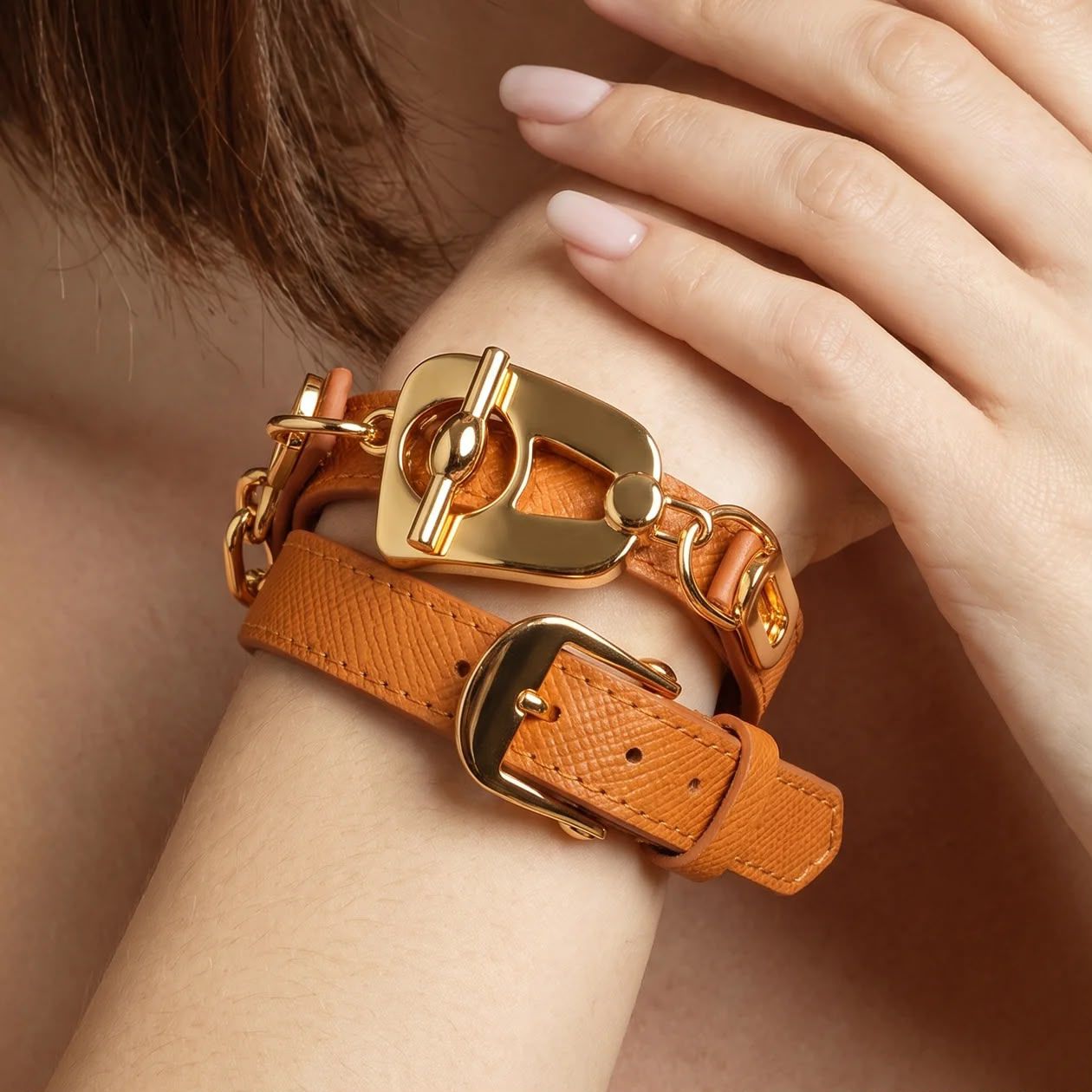 IMG-20261001-WA0110 Paris Bracelet - Gold/Orange - Image 1