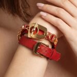 Paris Bracelet - Gold/Red