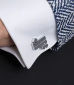 Country Line Cufflink Steel - Image 2