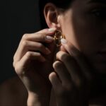 Luna Drop Earring Gold - Image 2