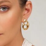 Luna Drop Earring Gold - Image 5