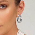 Luna Drop Earring Steel - Image 3