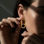 Luna Mono Earring Gold - Image 2