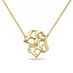 Flower Luna Necklace Gold - Image 2