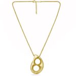 Luna Drop Necklace Gold - Image 4