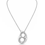 Luna Drop Necklace Steel - Image 3
