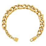 Unisex Curb Chain Bracelet - Gold